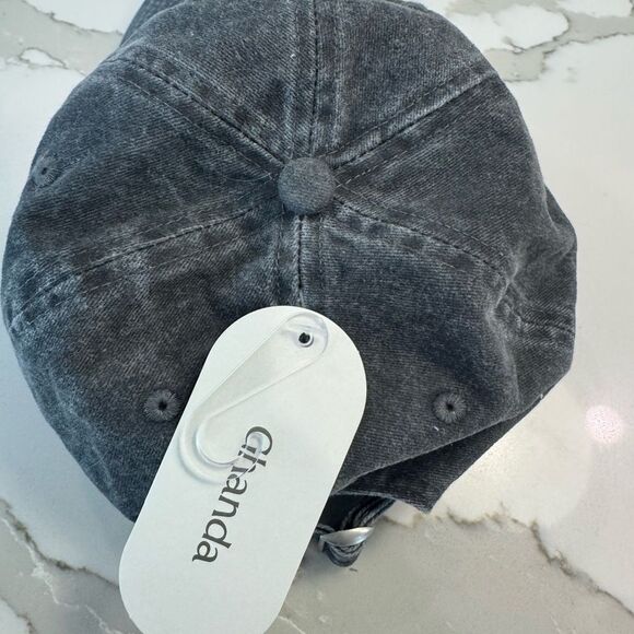 Ghanda Charcoal Denim Cap - Picture 3 of 6